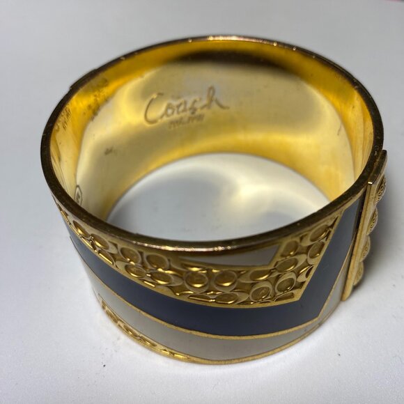 Coach Women's Signature Bangle Bracelet - Picture 4 of 6